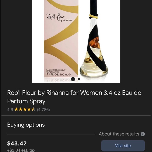 Rihanna Reb’l Fleur 3.4 oz eau de Parfum - Picture 4 of 4